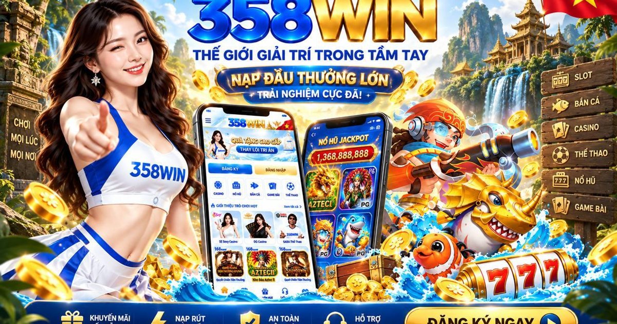 Banner thương hiệu 358WIN – đội ngũ điều hành