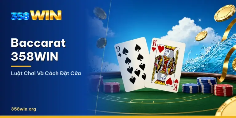 Bàn Baccarat live với dealer chia bài tại 358WIN