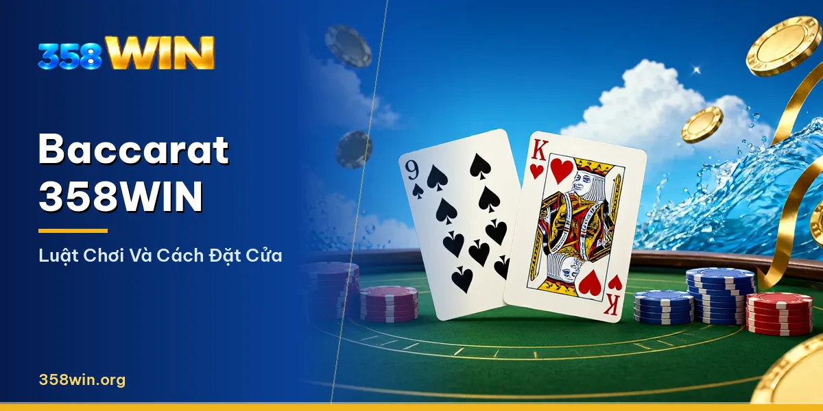 Bàn Baccarat live với dealer chia bài tại 358WIN