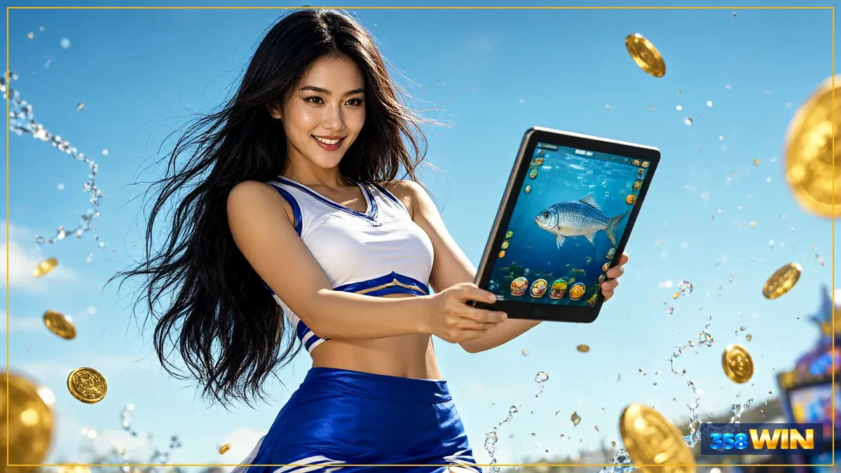 Phòng chơi bắn cá Long Vương 358WIN với đàn cá thủy cung