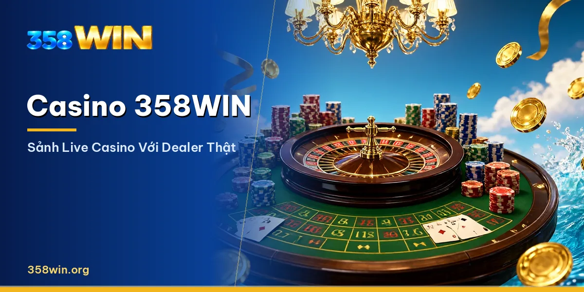 Sảnh live casino 358WIN với dealer thật
