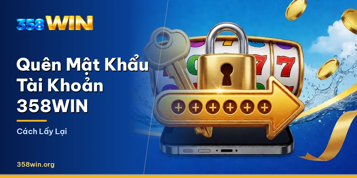 Màn hình quên mật khẩu tài khoản 358WIN
